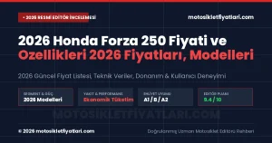 2026 Honda Forza 250 Fiyati ve Ozellikleri 2026 Fiyatları, Modelleri ve Güncel Şartları