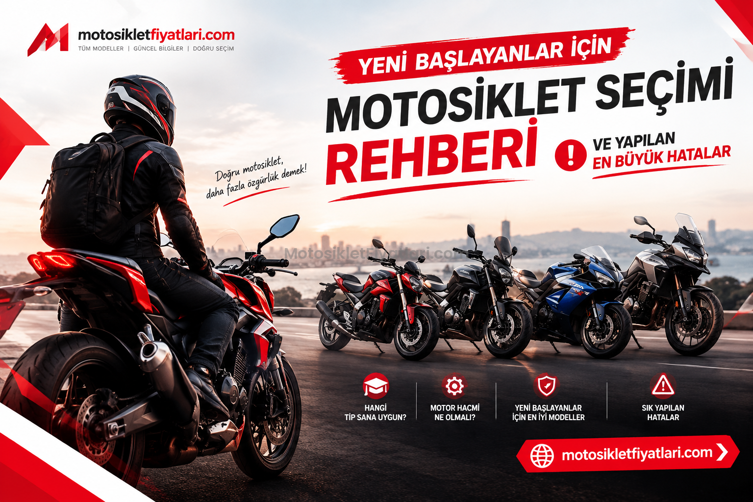 Yeni Başlayanlar İçin Motosiklet Seçimi Rehberi ve Yapılan En Büyük Hatalar
