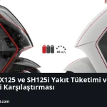 Honda PCX125 ile SH125i depo menzili nasıl karşılaştırılır?